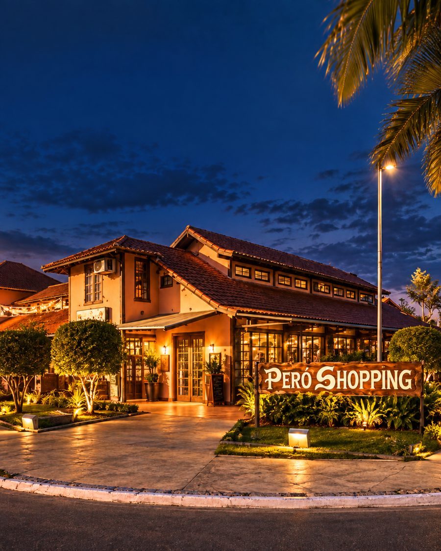Shopping do Peró à noite